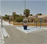 Mupi en el Zoco de La Manga, a la altura de la zona de giro a la derecha de la Gran Vía